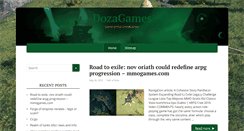 Desktop Screenshot of dozagames.com